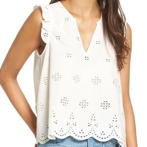 Madewell Eyelet Garden Sleeveless (Crop) Top